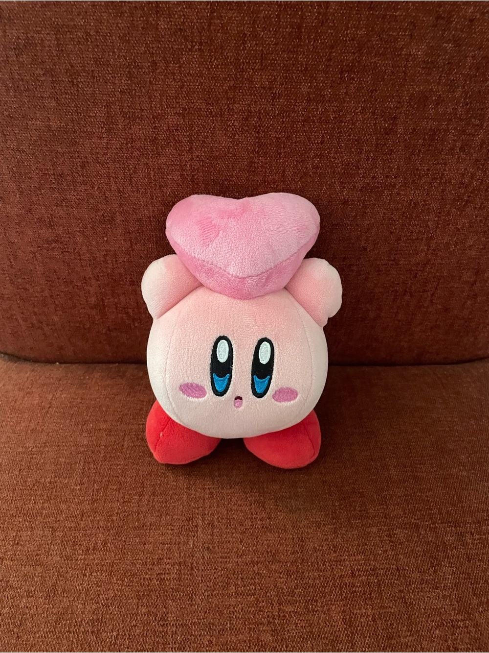 Kirby Pink Heart Plush Toy - Soft Pink Kids Plush